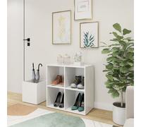 vidaXL Scarpiera da Ingresso Bianca 105x35,5x70cm in Legno Multistrato