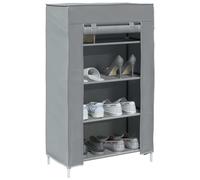 vidaXL Scarpiera Grigio 60,5x30x97 cm in Tessuto Non Tessuto