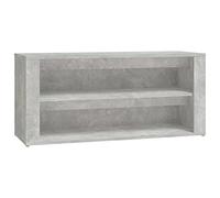vidaXL Scarpiera Grigio Cemento 100x35x45 cm in Legno Multistrato