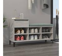 vidaXL Scarpiera Grigio Cemento 102x36x60 cm in Legno Multistrato