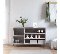 vidaXL Scarpiera Grigio Cemento 102x36x60 cm in Legno Multistrato