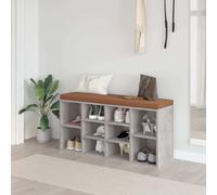 vidaXL Scarpiera Grigio Cemento 103x30x48 cm in Legno Multistrato