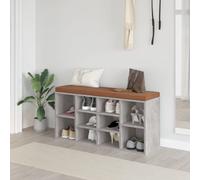 vidaXL Scarpiera Grigio Cemento 103x30x48 cm in Legno Multistrato