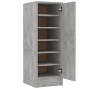 VIDAXL - Scarpiera Grigio Cemento 32x35x92 cm in Truciolato