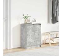 vidaXL Scarpiera Grigio Cemento 57x34x76 cm in Legno Multistrato, armadietti per Scarpe, scaffale per Scarpe, scarpiera, Contenitore per Scarpe