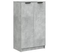 vidaXL Scarpiera Grigio Cemento 59x35x100 cm in Legno Multistrato