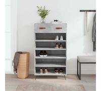 AX Scarpiera 5Scomparti Cassetti 60x35x105cm Arredo Grigio Elegante Nuovo 829584