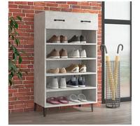 VIDAXL - Scarpiera Grigio Cemento 60x35x105 Cm In Legno Multistrato