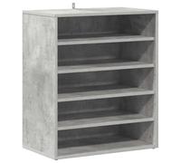 vidaXL Scarpiera Grigio Cemento 60x35x70 cm in Truciolato