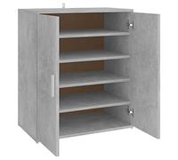vidaXL Scarpiera Grigio Cemento 60x35x70 cm in Truciolato