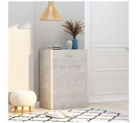 Scarpiera grigio cemento 60x35x84 cm in legno multistrato