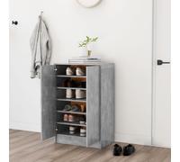VIDAXL - Scarpiera Grigio Cemento 60x35x92 cm in Truciolato