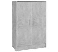 vidaXL Scarpiera Grigio Cemento 60x35x92 cm in Truciolato