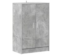 vidaXL Scarpiera Grigio Cemento 60x35x92 cm in Truciolato