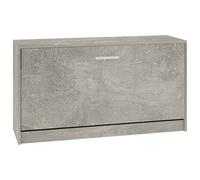 vidaXL Scarpiera grigio cemento, 80 x 24 x 45 cm, in legno