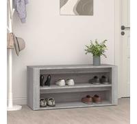 vidaXL Scarpiera Grigio Sonoma 100x35x45 cm in Legno Multistrato