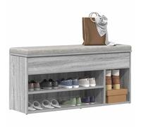 vidaXL Scarpiera Grigio Sonoma 102x30,5x45 cm in Legno Multistrato
