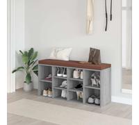 vidaXL Scarpiera Grigio Sonoma 103x30x48 cm in Legno Multistrato