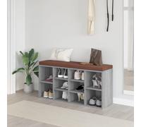 vidaXL Scarpiera Grigio Sonoma 103x30x48 cm in Legno Multistrato