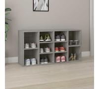 vidaXL Scarpiera Grigio Sonoma 103x30x55 cm in Legno Multistrato