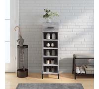 vidaXL Scarpiera Grigio Sonoma 30x35x105 cm in Legno Multistrato