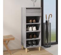 vidaXL Scarpiera Grigio Sonoma 40x36x105 cm in Legno Multistrato