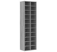 vidaXL Scarpiera Grigio Sonoma 54x34x183 cm in Legno Multistrato