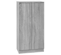 vidaXL Scarpiera Grigio Sonoma 55x35x108 cm in Legno Multistrato