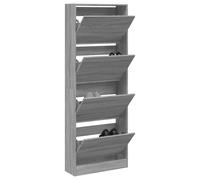vidaXL Scarpiera Grigio Sonoma 60x21x163,5 cm in Legno Multistrato