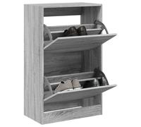 vidaXL Scarpiera Grigio Sonoma 60x34x96,5 cm in Legno Multistrato
