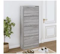 VIDAXL - Scarpiera Grigio Sonoma 63x24x147 Cm In Legno Multistrato