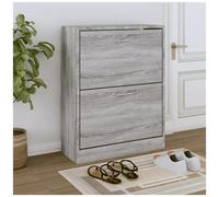 VIDAXL - Scarpiera Grigio Sonoma 63x24x81 Cm In Legno Multistrato