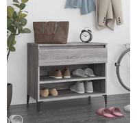 vidaXL Scarpiera Grigio Sonoma 70x36x60 cm in Legno Multistrato