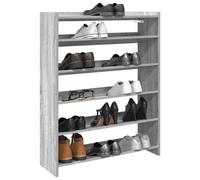 vidaXL Scarpiera Grigio Sonoma 80x25x100 cm in Legno Multistrato, Mobile Porta Scarpe, scarpiera in Legno, mobiletto per Scarpe, Organizer per Scarpe