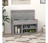 vidaXL Scarpiera Grigio Sonoma 80x30x45 cm in Legno Multistrato