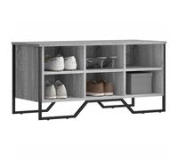 vidaXL Scarpiera Grigio Sonoma 90x38x45,5 cm in Truciolato