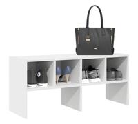 vidaXL Scarpiera Impilabile Bianca 89,5x30x40 cm