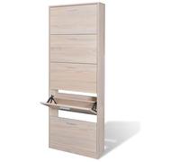 vidaXL - Scarpiera in Legno Effetto Rovere con 5 Scomparti