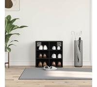 vidaXL Scarpiera in rovere nero - 52.5 x 30 x 50 cm