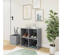 vidaXL Scarpiera Ingresso Grigio Cemento 105x35,5x70 Legno Multistrato