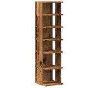 vidaXL Scarpiera Legno Antico 28x27x102 cm in Legno Multistrato, mobile per scarpe, mensola per scarpe, porta scarpe, armadio per scarpe
