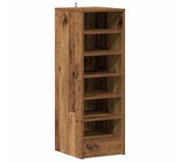 vidaXL Scarpiera Legno Vecchio 32x35x92 cm in Legno Multistrato, Mobile per Scarpe, mensola per Scarpe, Porta Scarpe, Armadio per Scarpe