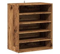 vidaXL Scarpiera Legno Vecchio 60x35x70 cm in Legno Multistrato, Mobile per Scarpe, mensola per Scarpe, Porta Scarpe, Armadio per Scarpe