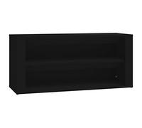 Scarpiera Nera 100x35x45 cm in Legno Multistrato