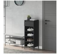 VIDAXL - Scarpiera Nera 40x36x105 Cm In Legno Multistrato