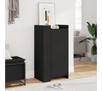 vidaXL Scarpiera Nera 52x37,5x100 cm in Legno Multistrato, mobile porta scarpe, scarpiera in legno, mobiletto per scarpe, organizer per scarpe