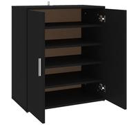 Scarpiera Nera 60x35x70 cm in Truciolato
