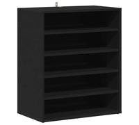 vidaXL Scarpiera Nera 60x35x70 cm in Truciolato