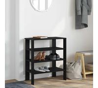 vidaXL Scarpiera Nera 61x32x70 cm in Truciolato
