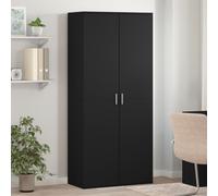 vidaXL Scarpiera Nera 80x39x178 cm in Legno Multistrato